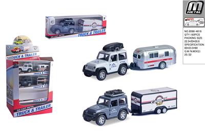 合金回力jeep牧马人2款拖厢 - OBL10293036