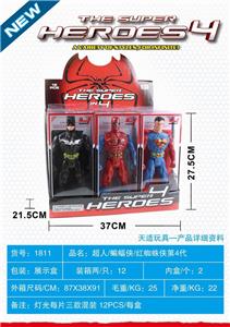 超人/蝙蝠侠/红蜘蛛侠26.5CM人偶（12PCS整盒价格） - OBL10295277