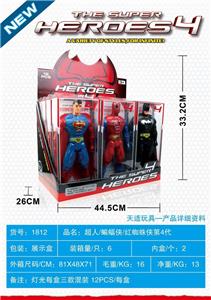超人/蝙蝠侠/红蜘蛛侠32CM人偶（12PCS单只价格） - OBL10295278