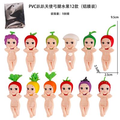 PVC趴趴天使弓腿水果12款（铝膜装）（T） - OBL10295758
