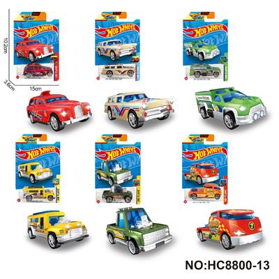 1:64风火轮合金6款片装（汽车，巴士，轿车） - OBL10297411