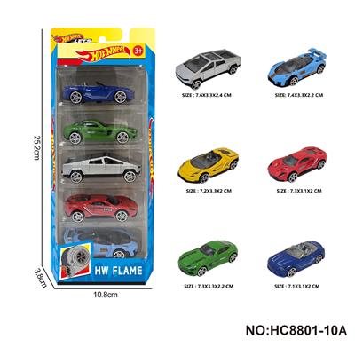 1:64风火轮合金6款5只装（赛车，跑车） - OBL10297412