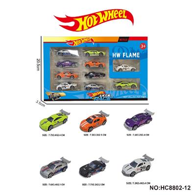 1:64风火轮合金6款10只装（赛车，跑车） - OBL10297418