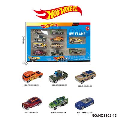 1:64风火轮合金6款10只装（汽车，巴士，轿车） - OBL10297419
