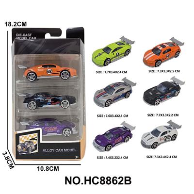 1:64合金车6款3只盒装 - OBL10297450