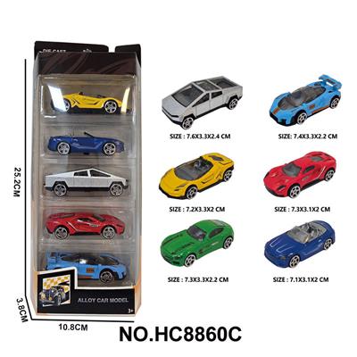 1:64合金车6款5只盒装 - OBL10297452