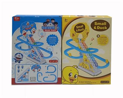 3 Dolls - yellow duck climbing stairs (image color) - OBL10298400