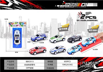 回力车合金铁皮跑车保时捷911警车（1PCS车+1PCS弹射） - OBL10300469