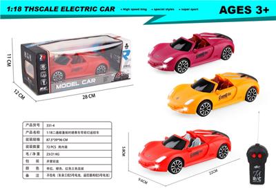 1：18二通敞篷保时捷赛车带前灯遥控车 - OBL10303083