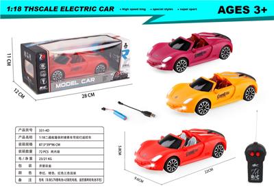 1：18二通敞篷保时捷赛车带前灯遥控车 - OBL10303084