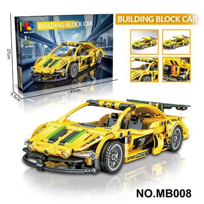 AB原包DIY益智拼装积木颗粒
新款科技回力车（472PCS) - OBL10306035