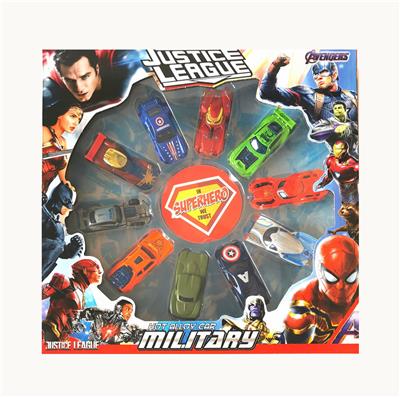 复仇者联盟1:64合金车10只套装 12款车型混装
 - OBL10307259