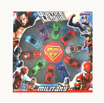 复仇者联盟1:64合金车10只套装 滑行功能
 - OBL10307260