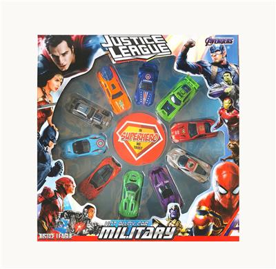 复仇者联盟1:64合金车10只套装 滑行功能
 - OBL10307261