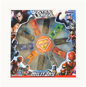 复仇者联盟配蝙蝠侠1:64合金车10只套装 滑行功能
 - OBL10307262