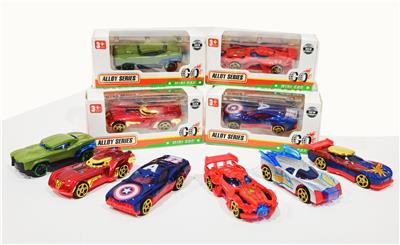 复仇者联盟1:64合金车套装滑行功能 6款混装 - OBL10307272