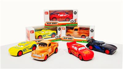 汽车总动员1:60合金车回力功能4款混装
 - OBL10307275