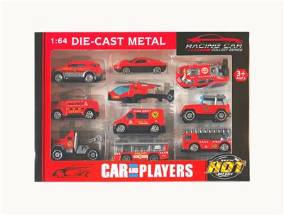 1:64合金车滑行消防车10只套装
 - OBL10307282