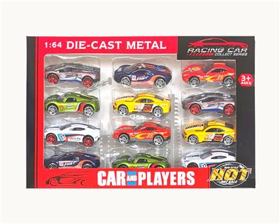 1:64合金滑行跑车12只套装
 - OBL10307289