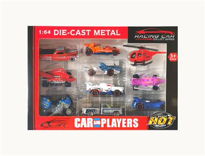 1:64合金车城市怪兽滑行车配飞机套装
10只装 - OBL10307290