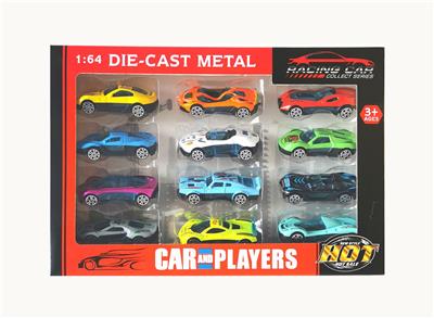 1:64合金滑行跑车12只套装
 - OBL10307292