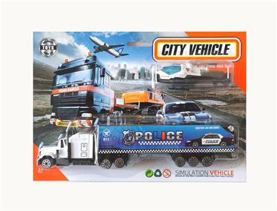1:64合金滑行拖头军事货柜车  

 - OBL10307338