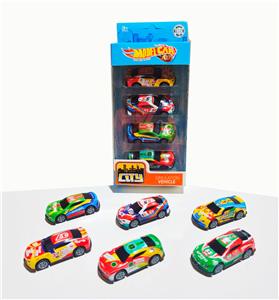 1:64铁皮回力跑车4只装  6款车型混装
 - OBL10307354