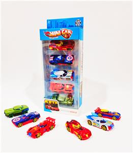 复仇者联盟1:64合金车滑行功能5只套装  6款车型混装
 - OBL10307360