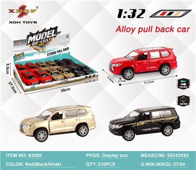 1:32 仿真雷克萨斯 回力合金车开门 - OBL10307939