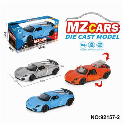 1：36合金车模3开门回力
跑车3色混装 - OBL10308303