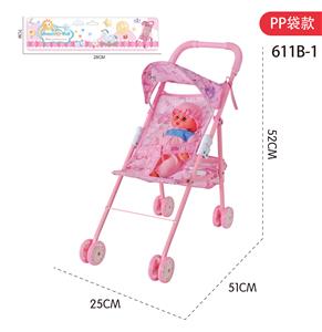 铁制手推车配12寸娃娃 - OBL10309892