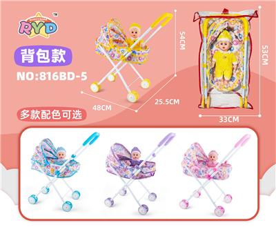 铁制手推车配12寸娃娃四色 - OBL10309972