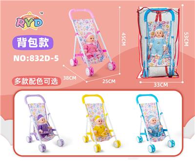 铁制手推车配12寸娃娃四色 - OBL10310000