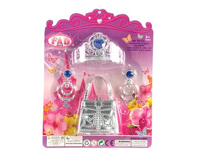 吸塑配件大皇冠+耳环+大包包饰品多色随机 - OBL10312136