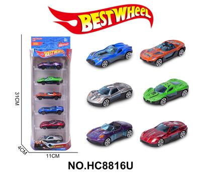 1:64合金车（赛车，跑车）6只盒装 - OBL10313089