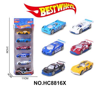 1:64合金车（赛车，跑车）6只盒装 - OBL10313092