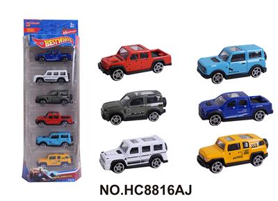 1:64合金车（赛车）6只装 - OBL10313099