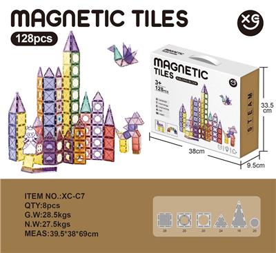 磁力彩窗积木128PCS - OBL10315551