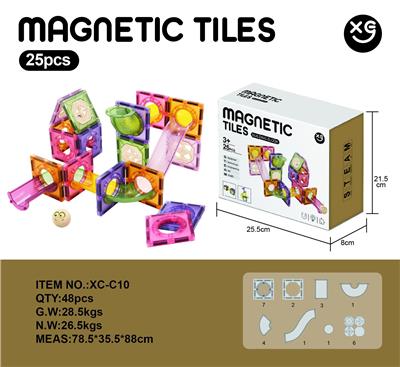 磁力轨道彩窗积木25PCS - OBL10315554