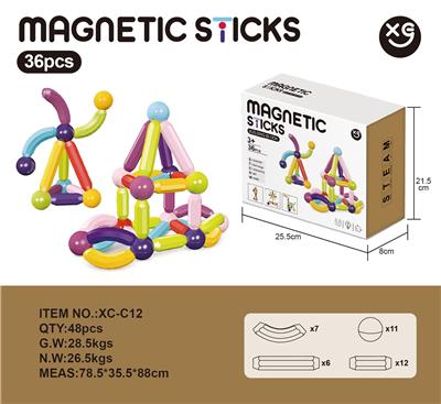 早教磁力积木棒36PCS - OBL10315556