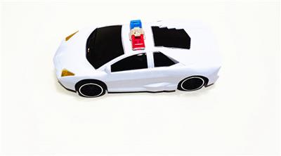 实色喷漆惯性警车 （白、蓝混装) - OBL10316267