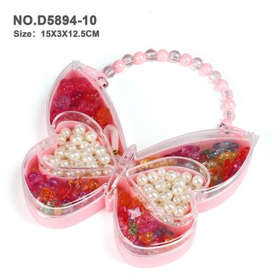 手链款粉底蝴蝶DIY手工串珠 - OBL10326108
