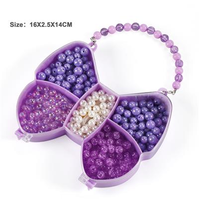 手链紫色五格领花DIY手工串珠 - OBL10326312