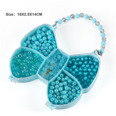 手链蓝色五格领花DIY手工串珠 - OBL10326318