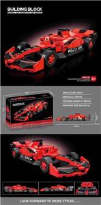 小颗粒积木赛车系列-F1方程式红色-275PCS - OBL10326509