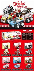 小颗粒积木强劲回力Q版车队95-122PCS-6只/展示盒 - OBL10326559