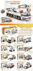 小颗粒积木8in1合体城市起重机125-164PCS-8只/展示盒 - OBL10326601