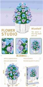 花系列小颗粒积木-风凌草570PCS-工艺UV彩盒 - OBL10326618