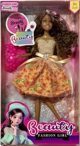 11.5寸实身11关节带毛叉夏季时装裙黑人芭芘美少女 - OBL10328630