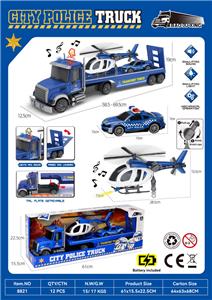  声光惯性警察运输车（包电6*AG13） - OBL10329856
